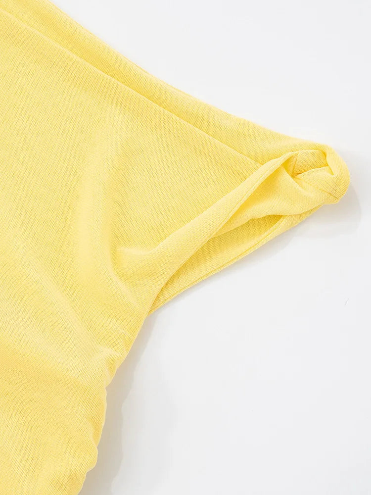 Diagonal Collar Backless Sexy Maxi Dress Women Gown Summer New Sleeveless Sheer Mesh Hollow Out Elegant Long Dress