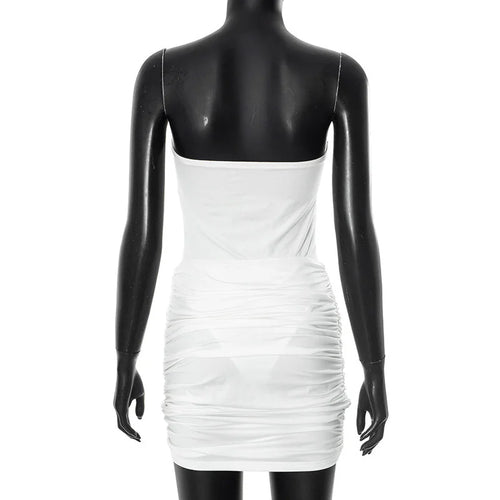 Load image into Gallery viewer, Sexy 2 Pieces Sets For Women Off-shoulder Strapless Hollow Out Bodysuit And Hot Skirt Two Pieces Sets Sexy Suit
