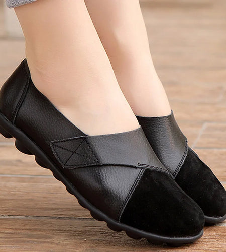 Woman Shoes Soft Leather Low Heels Shoes Women's Elegant Flats 2025 Casual Flat Shoes Women Footwear New Loafers Zapatos Mujer