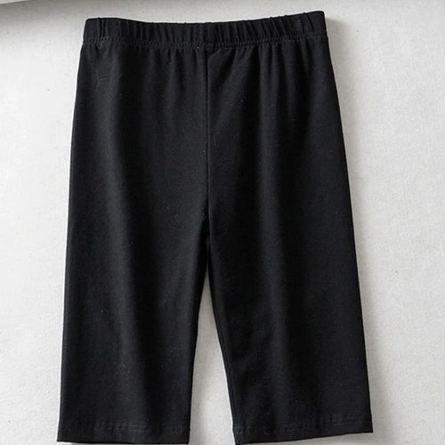 Load image into Gallery viewer, sexy women cotton high waist elastic pure color slim Knee-Length bike shorts female
