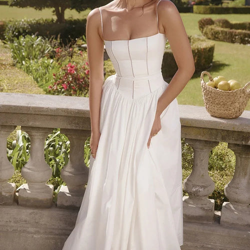 Load image into Gallery viewer, Summer Elegant Dresses for Women 2024 New Arrivals Hollow Out Flare Birthday Party Dresses Midi Print Female Clothing
