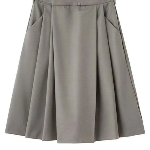 Load image into Gallery viewer, High Waist Gray Green Irregular Pleated Casual Knee Length Pants New Trousers Women Fashion Spring Autumn 2025 1DH4952
