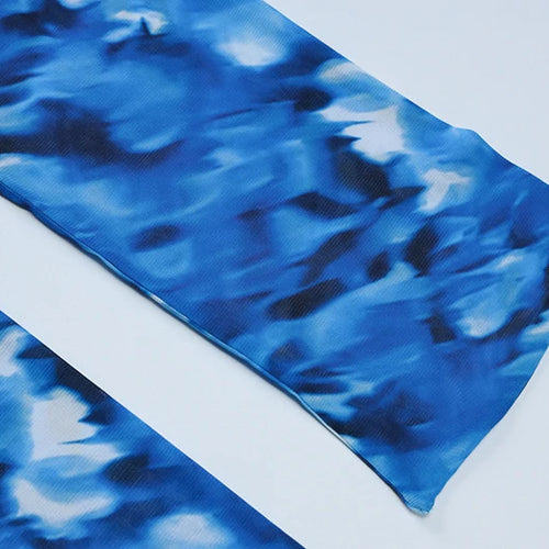 Load image into Gallery viewer, Halter Backless Print Sexy Maxi Dress For Women Gown Elegant Blue Printed Lace-up Sleeveless Evening Long Dress
