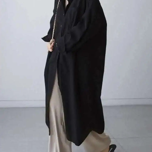 Load image into Gallery viewer, Women White Brief Long Big Size Blouse New Lapel Long Sleeve Loose Fit Shirt Fashion Tide Spring Autumn 2025 1DH0485
