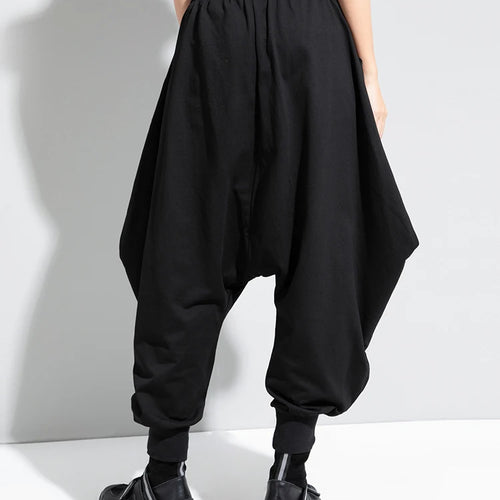 Load image into Gallery viewer, High Elastic Waist Black Brief Long Harem Trousers New Loose Fit Pants Women Fashion Tide Spring Autumn 2025 1DC778
