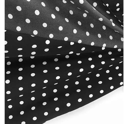 Load image into Gallery viewer, Women Black Dot Printed Irregular Hem Big Size Blouse New Lapel Short Sleeve Shirt Fashion Tide Spring Summer 2025 1DH6310
