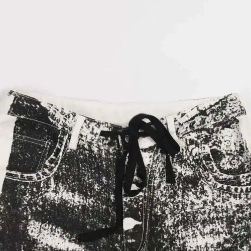 Load image into Gallery viewer, Black Color-block Long Denim Wide Leg Jeans High Waist New Loose Women Trousers Fashion Tide Spring Autumn 2025 1DF389901
