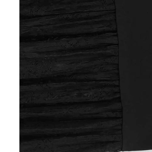 Load image into Gallery viewer, Women Black Three-dimensional Flower Lace Big Size Dress New Turtleneck Short Sleeve Fashion Spring Autumn 2025 1DH8218
