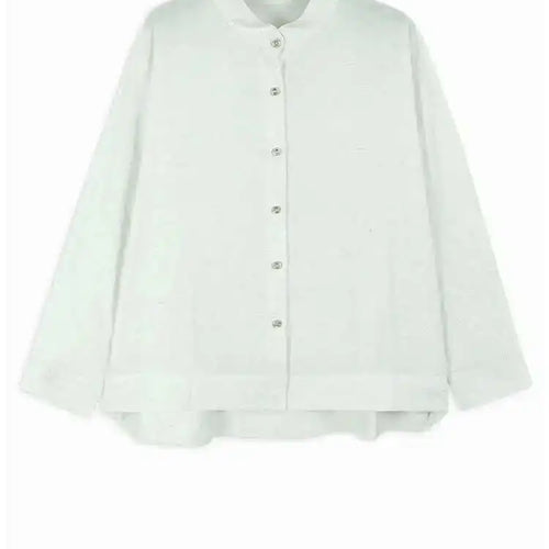 Load image into Gallery viewer, Women Apricot Big Size Elegant PlainBlouse New Stand Collar Long Sleeve Shirt Fashion Tide Spring Autumn 2025 1DH7173
