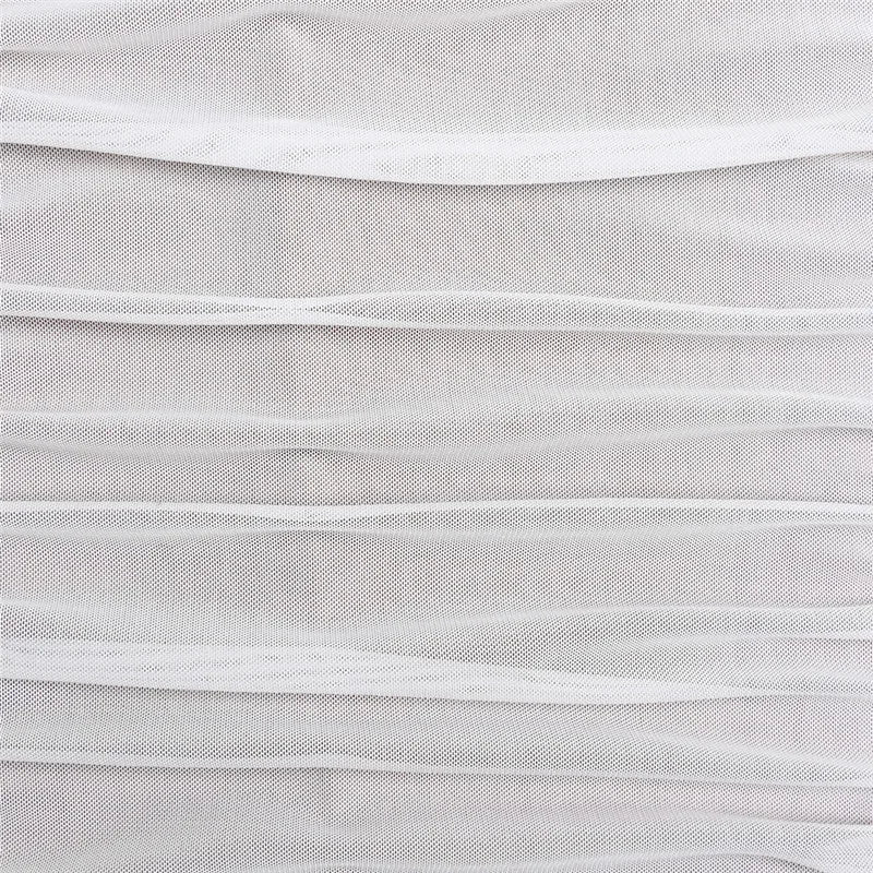 Diagonal Collar Long Sleeve Midi Dress For Women Two Layer Mesh Backless Ruched Bodycon Club Party Sexy Long Dress