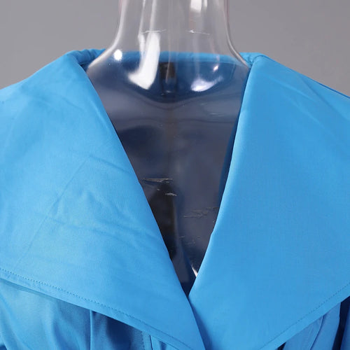 Load image into Gallery viewer, Women Black Irregular Shirt Dress New Lapel Lartern Long Sleeve Belt Waist Loose Fashion Tide Spring Autumn 2025 1DH2257
