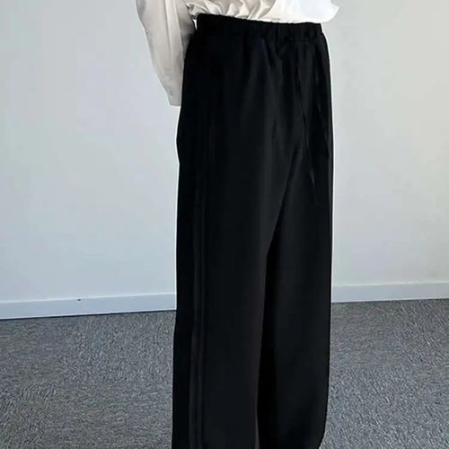 Load image into Gallery viewer, High Elastic Waist Gray Brief Long Wide Leg Pants New Loose Fit Trousers Women Fashion Tide Spring Autumn 2025 1DF1148
