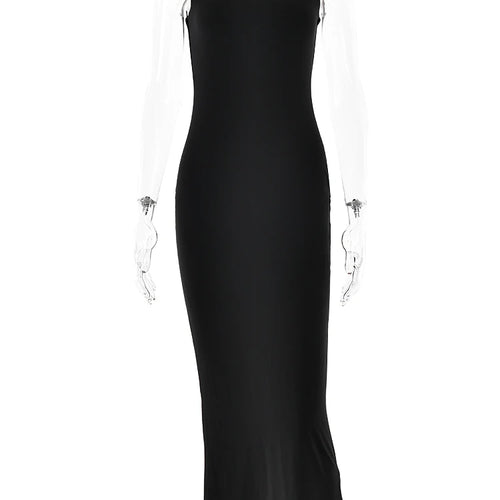 Load image into Gallery viewer, Sexy Sleeveless Square Neck Bodycon Dress Women's Elastic Tight Long Dress Female Elegant Party Club Evening Dress 2024
