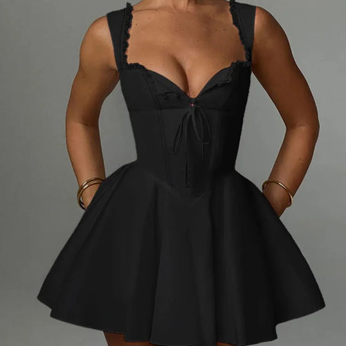 Load image into Gallery viewer, Sexy Sleeveless Deep V Lace Up Dress For Women 2024 Summer New Women's Elegant Skirt Tight Dress Party Evening Vestidos
