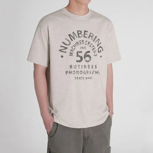 Load image into Gallery viewer, Men's T-shirts Short Sleeve Design New Summer Printing T-shirts Letter Loose Round Neck Male Clothing Korean Style 9W1638
