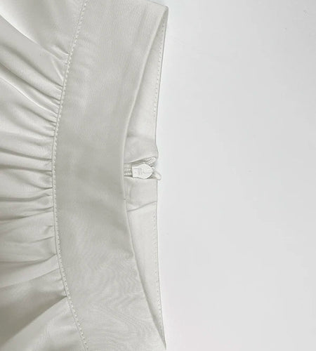 Summer Women Elegant Blouse Business Work Casual Half Ruffle Sleeves Layered White Woman Shirts Top Trendy