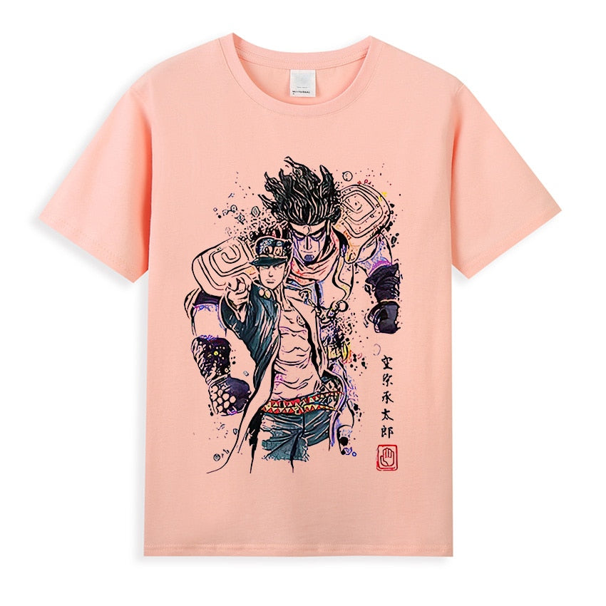 Vintage Washed Tshirts Anime T Shirt Harajuku Oversize Tee Cotton fashion Streetwear unisex top a10086