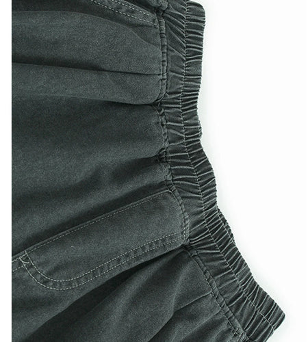 High Waist Gray Denim Pocket Casual Long Wide Leg Jeans New Women Trousers Fashion Tide Spring Autumn 2025 1DJ1571