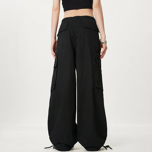 Load image into Gallery viewer, Men's Cargo Pants New American Elastic Waist Wide Leg Overalls Pockets Male Casual Straight  Trousers Spring 2025 9W1373
