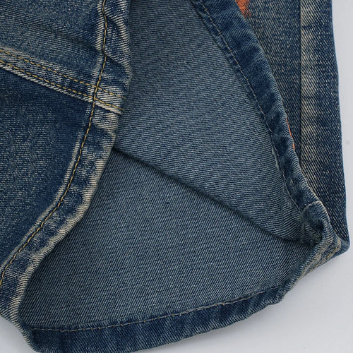 Load image into Gallery viewer, High Waist Blue Denim Painted Long Casual Wide Leg Jeans New Women Trousers Fashion Tide Spring Autumn 2025 CPG2279
