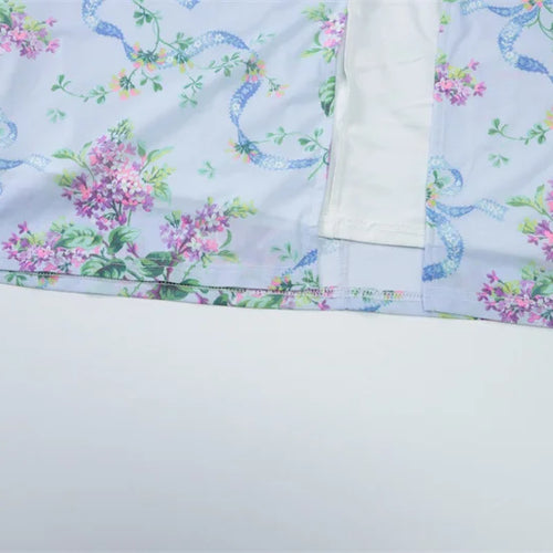 Load image into Gallery viewer, Sleeveless Print Spaghetti Strap Slash Neck Sexy Backless Thigh Split Maxi Dress Women Pleated Vacation Dress Summer
