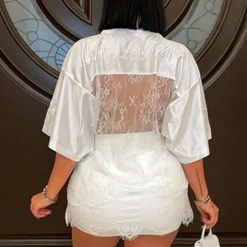 Load image into Gallery viewer, Loose Jacquard Letter Print T-Shirts Women V-Neck See Through Backless Short Sleeve Y2K Sexy Trend Streetwear Tops
