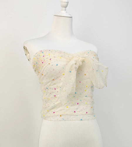 Solid Slimming Spliced Wave Point Fashion Vests for Women Strapless Sleeveless Patchwork Lace Up Vest Female New