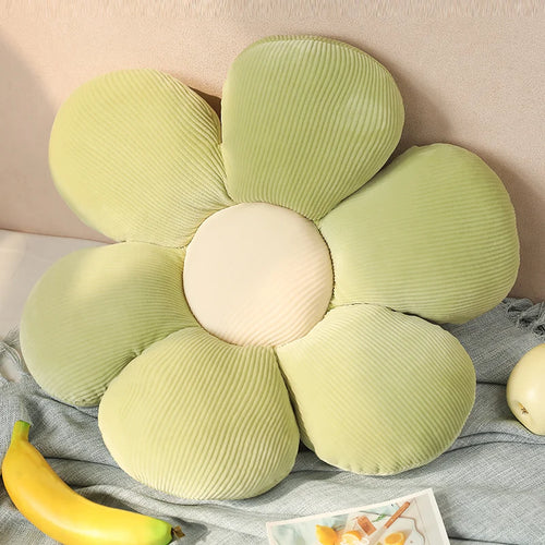 Load image into Gallery viewer, 30/75cm six Petal Flower Cushion Girly Room Decor Sunflower Pillow Bay Window Grey Flower Setting for Kids Bedroom Seat Pillow v1
