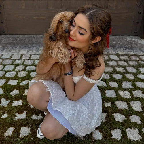 Load image into Gallery viewer, White English Embroidered Belted Mini Dress For Women Fashion V Neck Sleeveless Backless A-line Club Party Sexy Dress
