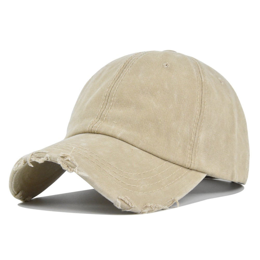Cotton Retro Baseball Cap for Men Outdoor Sport Women's Summer Hat Snapback Solid Dad Caps Golf Bone Casquette
