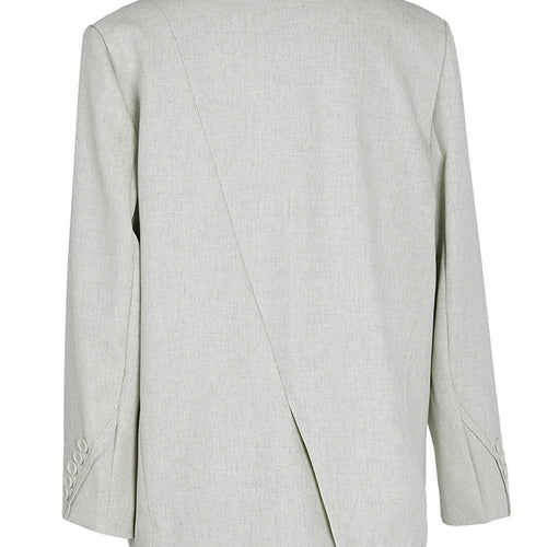 Load image into Gallery viewer, Women Apricot Irregular Hem Big Size Elegant Blazer New Lapel Long Sleeve Jacket Fashion Tide Spring Autumn 2025 CPG1174
