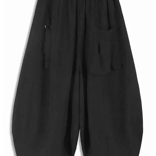 Load image into Gallery viewer, High Elastic Waist Green Buckle Casual Pocket Long Wide Leg Pants New Trousers Women Fashion Spring Autumn 2025 1DH5454
