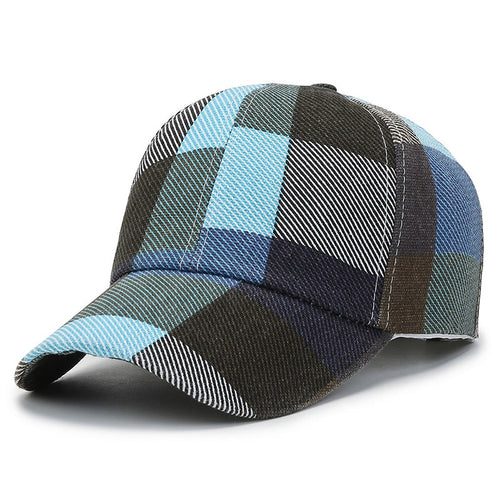 Load image into Gallery viewer, Spring Summer Women Men Plaid Baseball Caps Outdoor Cool Lady Male Sun Cap Hat For Women Men Fashion
