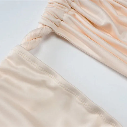 Load image into Gallery viewer, Off-shoulder Thigh High Split Sexy Maxi Dress For Women Fashion Strapless Sleeveless Ruched Bodycon Club Party Dress
