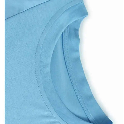 Load image into Gallery viewer, Women Blue Mesh Ruffles Big Size Elegant T-shirt New Round Neck Short Sleeve Fashion Tide Spring Summer 2025 1DJ0586
