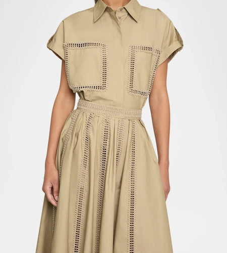 Solid Loose Two Piece Set For Women Lapel Short Sleeve Top High Waist Temperament Skirts Female Fashion Style New