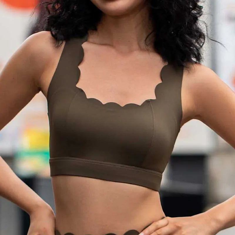 Pad Cross Shoulder Strap Yoga Bra Running Sports Bra Gym Top Women Stretch Pull Up Underwear Women Vest Fitness Tank Top