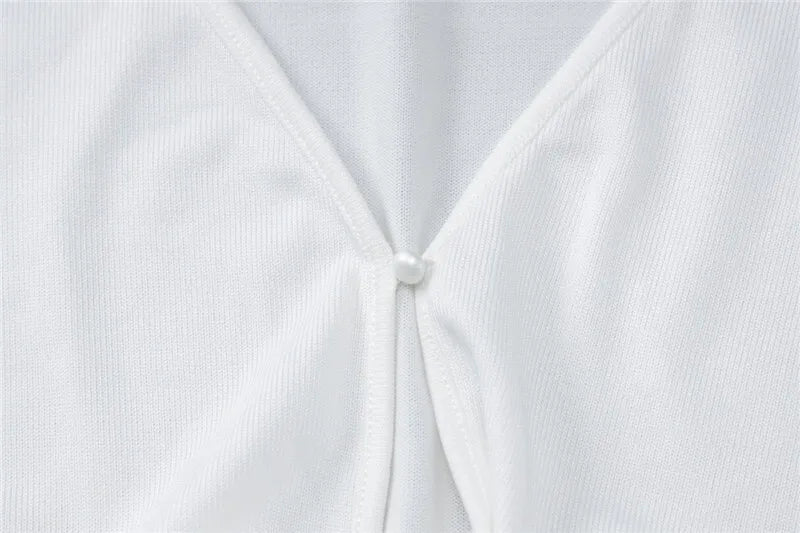 Elegant Sexy Skirt Two Piece Sets Women Autumn New V Neck Long Sleeve T-shirt And Long Skirt Matching Two Piece Sets