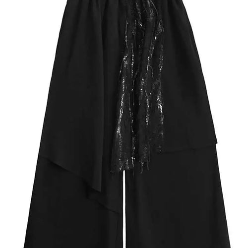 Load image into Gallery viewer, Big Size Irregular Vest Sequins Wide Leg Pants Two Piece Suit New V-Neck Sleeveless Women Fashion Tide Spring Autumn 2025
