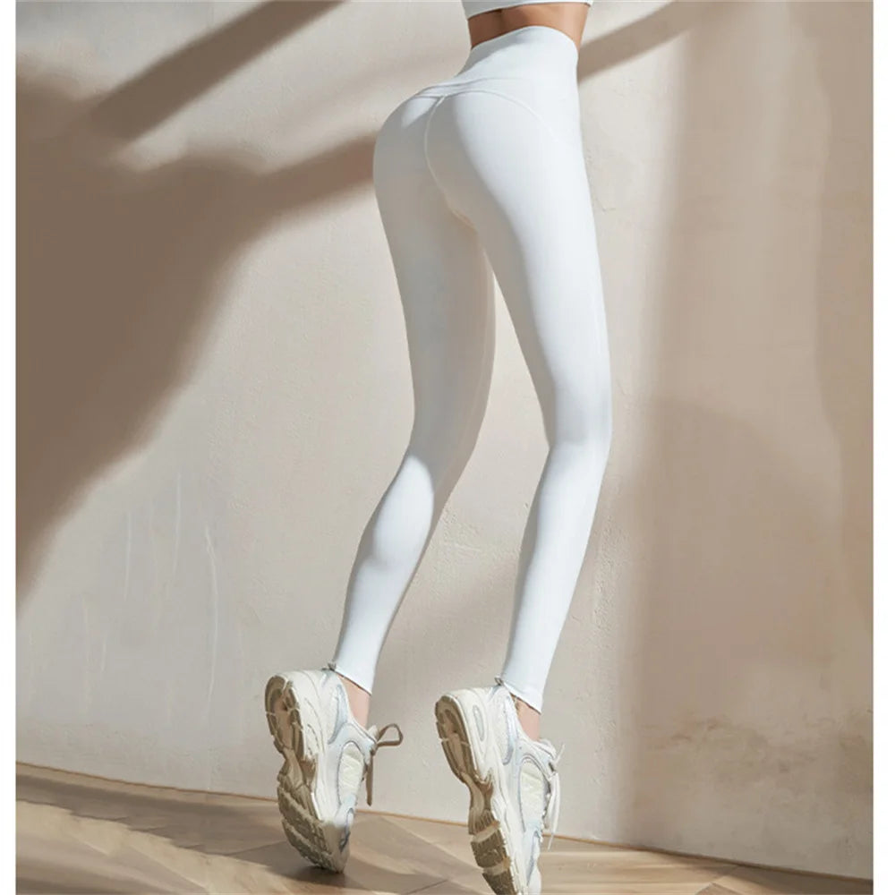 Nude Yoga Pants Women Leggings Hips Lifting Gym Legging Sport High Waist Fitness Legging Bubble Butt Workout Running Tight