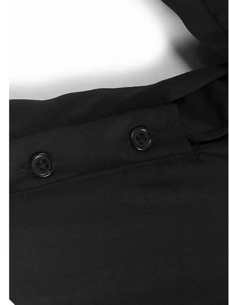 Women Green Hem Irregular Pleated Big Size Shirt Dress New Lapel Long Sleeve Fashion Tide Spring Autumn 2025 1DH6769