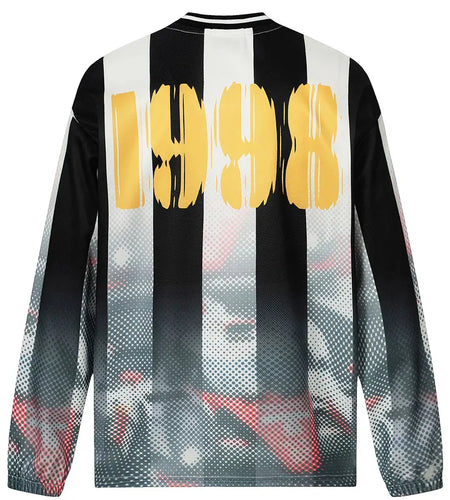 Vintage T-Shirt Y2K Grunge Streetwear Graphic Printed Racing Sport Long Sleeve Tshirt Hip Hop Harajuku Casual Loose V-Neck Shirt