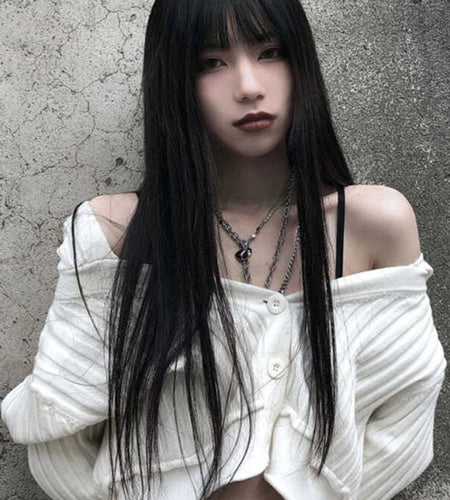 Harajuku Black White Sweater Cropped Cardigan Women Korean Fashion Streetwear Jumper Female Autumn Hoody Knitted Top