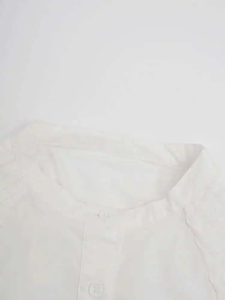 Women White Big Size Elegant Shirt Dress New Stand Collar Long Flare Sleeve Fashion Tide Spring Autumn 2025 CPDB216