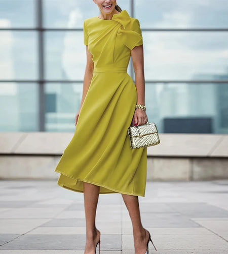 Summer Women's Evening Prom Luxury Dress 2025 New Pleated Split-joint Birthday Wedding Party Midi Dresses for Woman