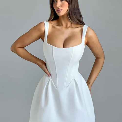 Load image into Gallery viewer, Women's Waist Wrap Tank Top Dress, Female Open Back, Sexy Mini Dress, Slim, Summer, New, Party Clothing, Fashion, 2024
