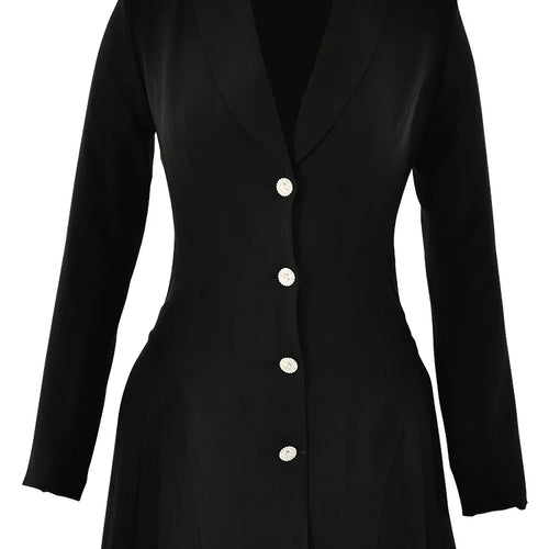 Load image into Gallery viewer, Fashion Long Sleeved Suit Button Slim Women Dress Jacket Sexy Bodycon Pleated Short Skirt Suit Autumn New 2024 Clothing
