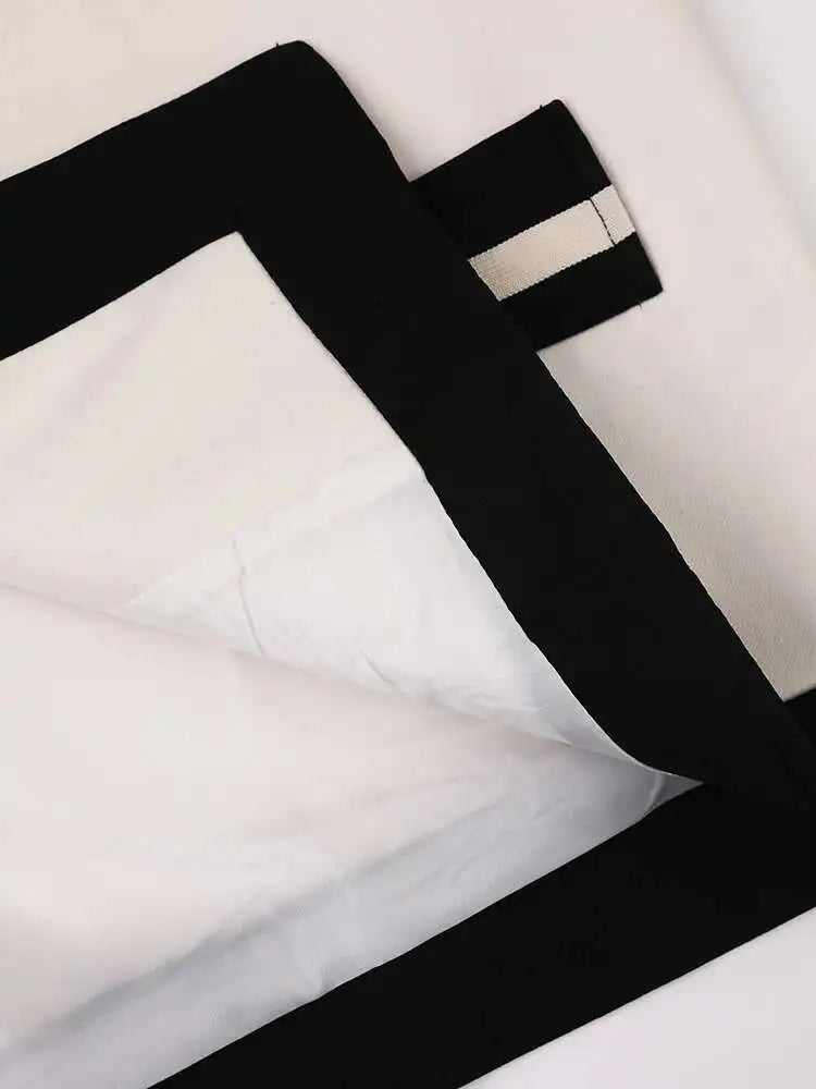 Women White Striped Big Size Elegant Blazer New Lapel Long Sleeve Loose Fit Jacket Fashion Tide Spring Autumn 2025 CPG0594