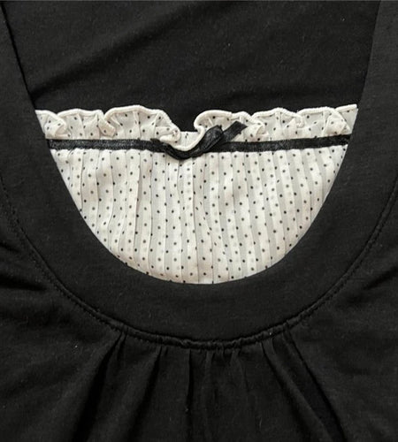 Vintage Polka Dot Print Crop Top Women Kawaii Folds Bow Patchwork Basic y2k T Shirts Korean Style Fairycore Clothes