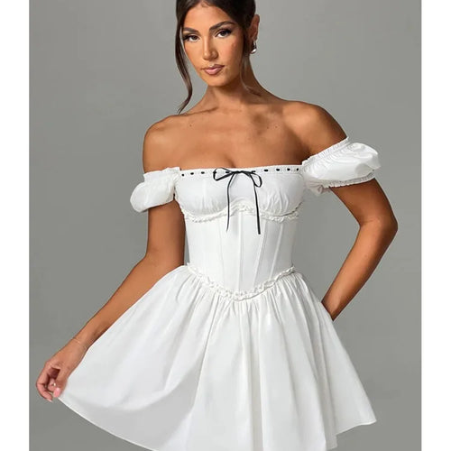 Load image into Gallery viewer, Elegant Sleeveless Tight Pleated Dress For Women Autumn 2024 New Sexy Backless Short Skirt Party Club Slim Evening Dress
